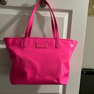 Kate Spade, hot pink, patent leather bag.